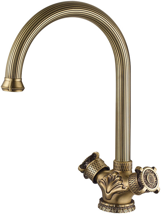 Смеситель ZorG Antic A 2005K-BR для кухонной мойки, бронза