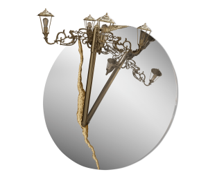 0-078 Люмьер круглое зеркало Boca Do Lobo