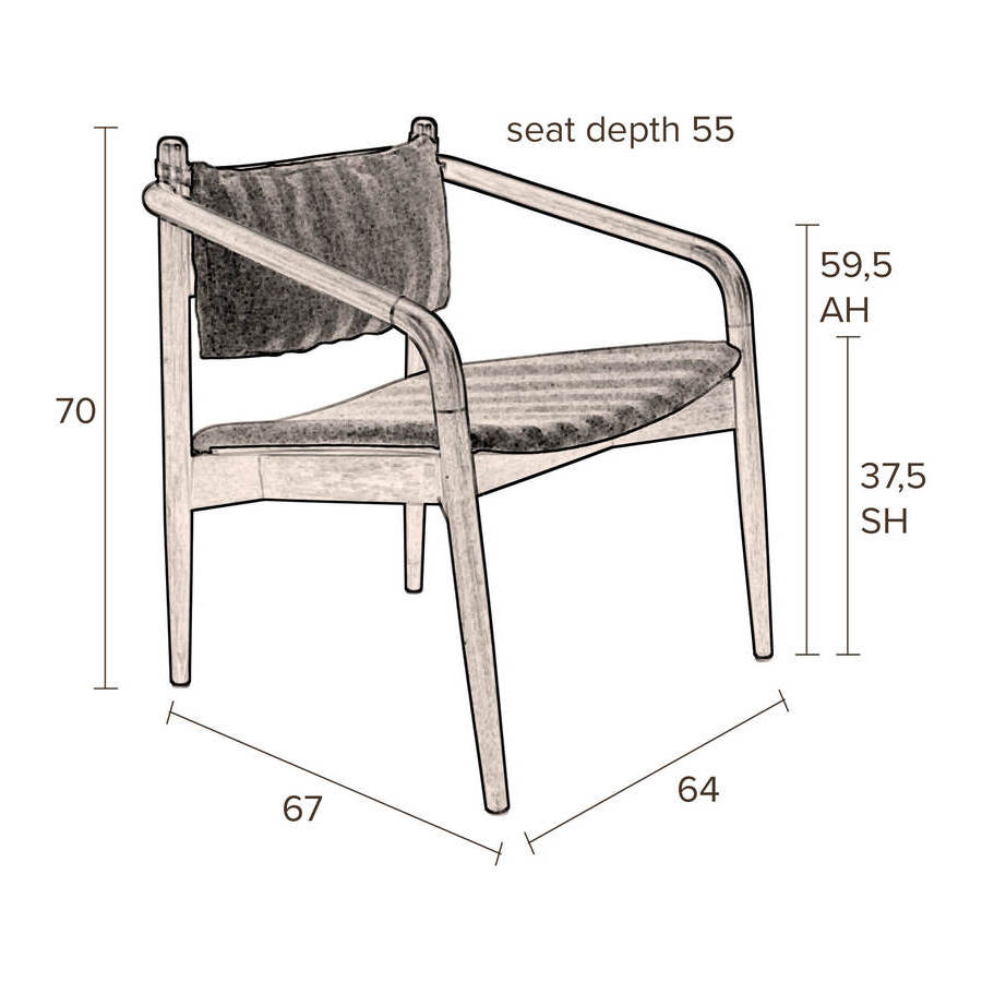Кресло-лаунж Torrance Dutchbone 3100067 - Вид №10