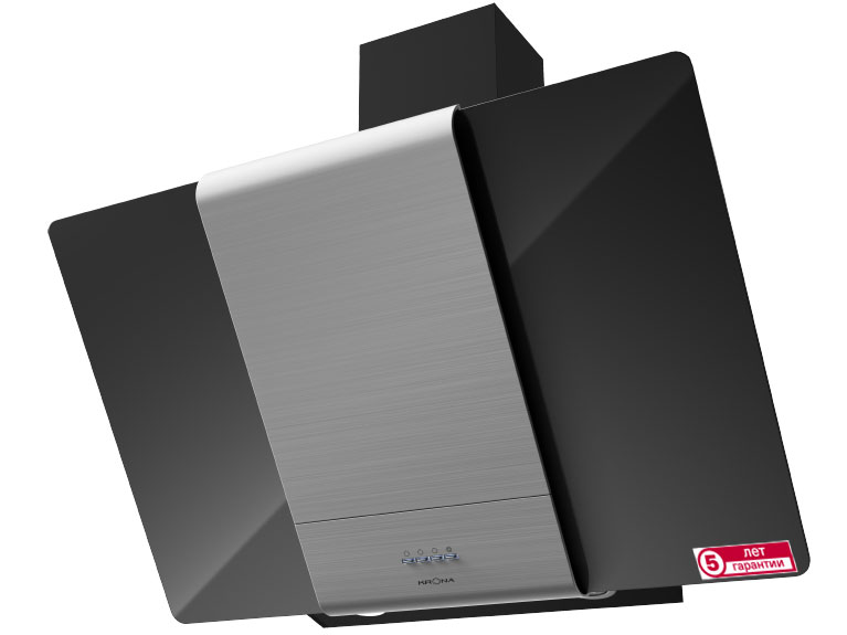 8105489 Вытяжка наклонная KRONA TALLI 900 glass 3P серебристый/черный STDN-0049249 - Вид №1