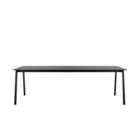 Salinero 1002 Стол с 4 стальными ножками и столешницей из сплошного ламината HPL 240x100. Верхняя кромка ножек. Et al. Salinero