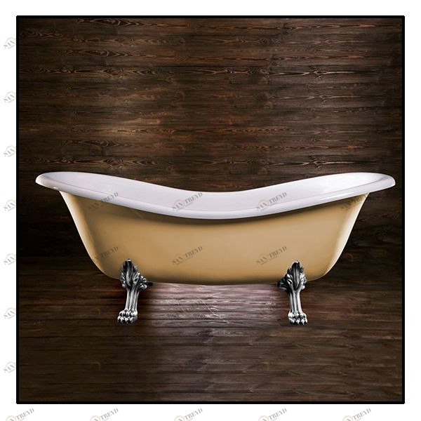 Ванна Akcjum Cleopatra WR-05-01-Ch-N овальная бежевая с хромированными ножками WR0501CHN