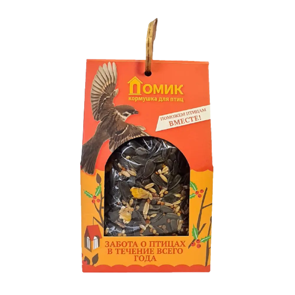 Кормушка для диких птиц Домик, пластик, корм 100 г 85048595 STLM-2078552 Santreyd 