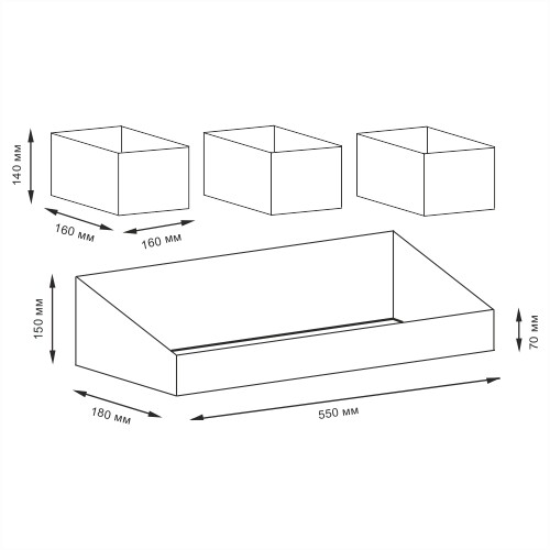 WB-440 Set Rhin Набор плетеных корзин WasserKRAFT  - Вид №5