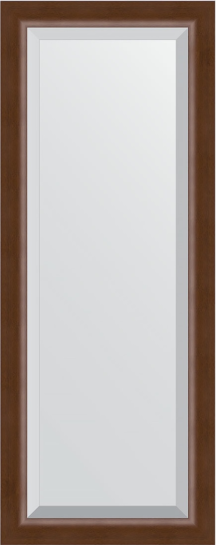 BY 1157 Зеркало с фацетом в багетной раме - орех 65 mm EVOFORM Exclusive