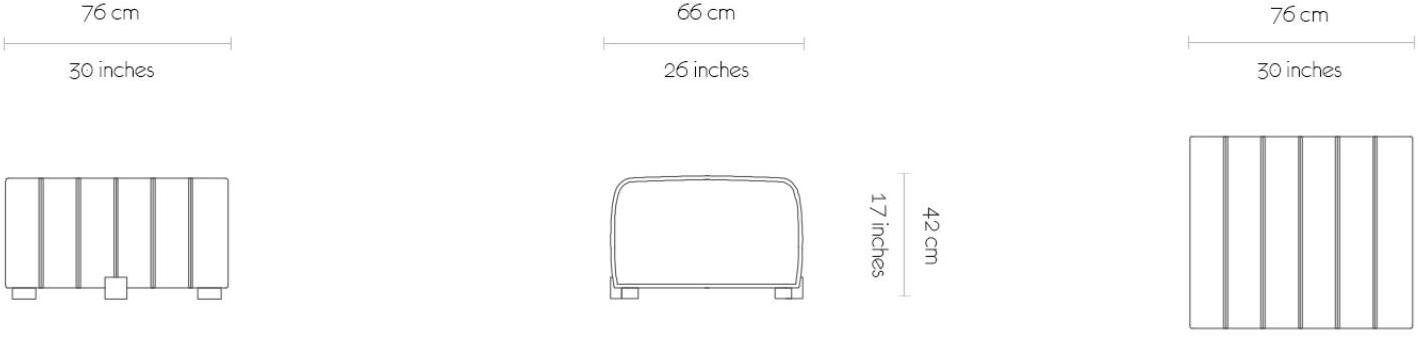 MORADA Квадратный кожаный пуф с обивкой Gonna Gonna ot - Вид №3