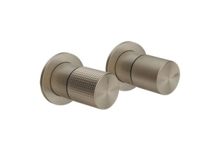 Хромированный латунный смеситель для душа с 2 отверстиями