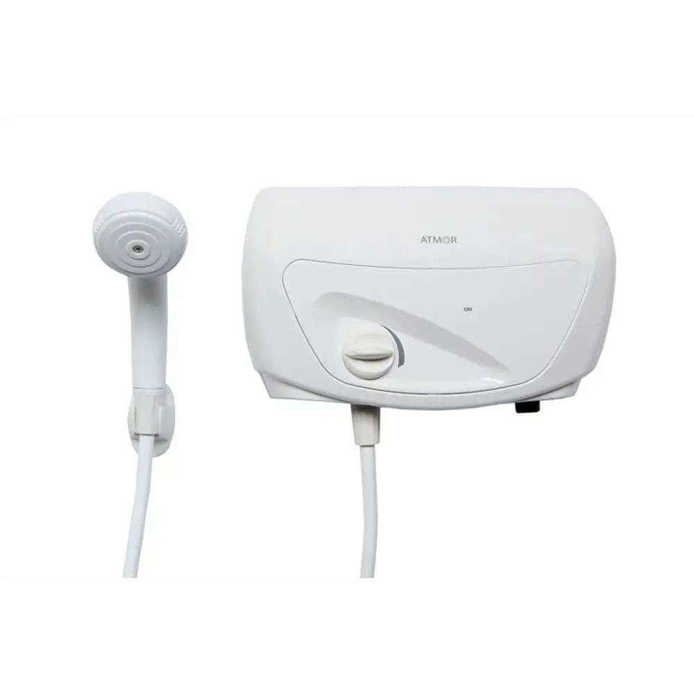 Проточный водонагреватель электрический Atmor 3.5 кВт белый с душевой лейкой STLM-2061228