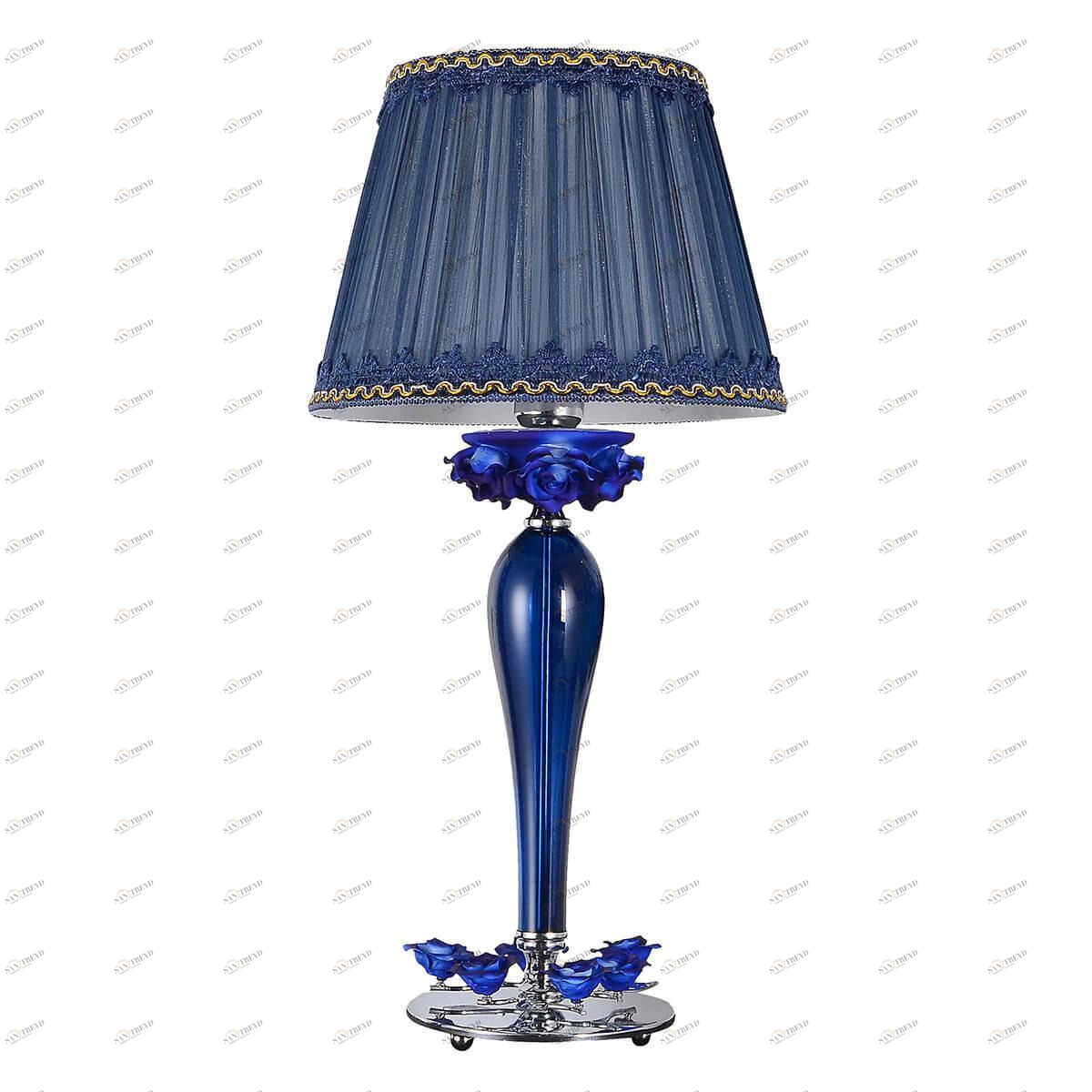 Настольная лампа Omnilux Muntiggioni OML-70404-01 OMNILUX ВАЗА 195246 Прозрачный;синий 