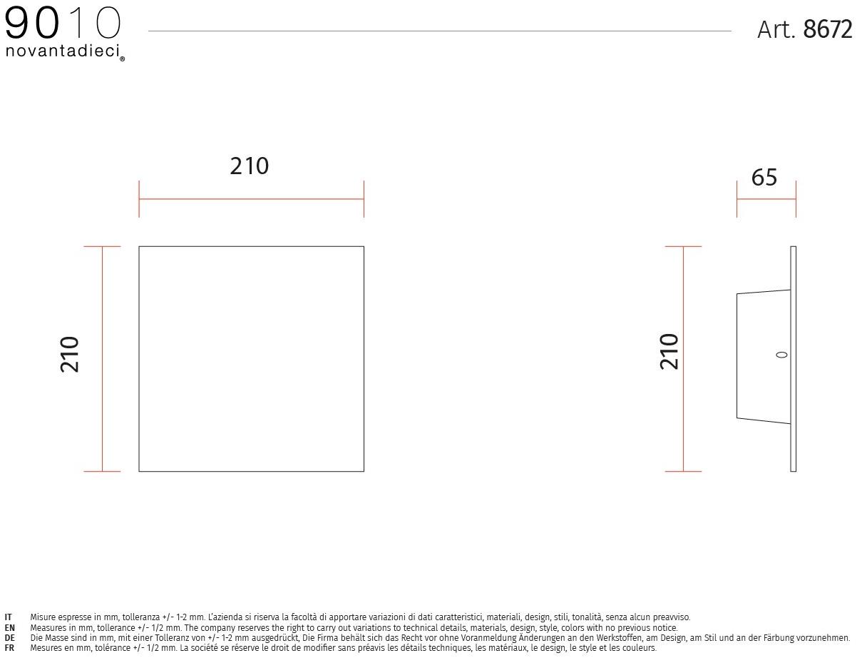 9010 novantadieci Аппликация светодиода из керамики  8672  - Вид №3