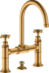 16510250 Смеситель для раковины, 2 ручки, 220, с поперечными ручками и сливным гарнитуром AXOR MONTREUX