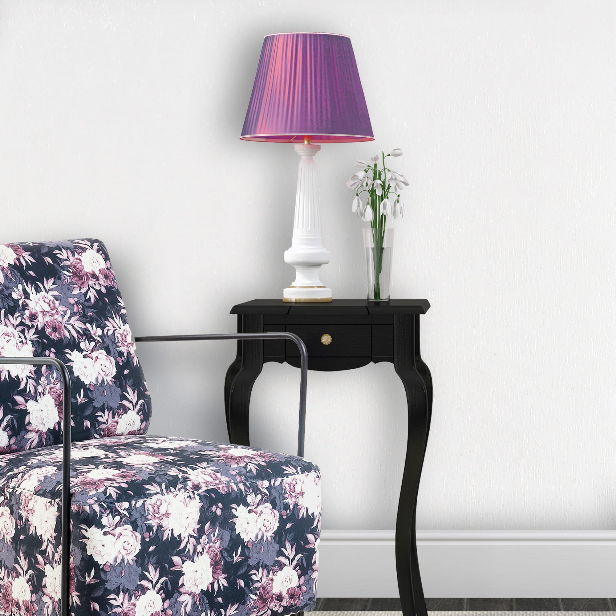 82938292 Обои бумажные 0.53 м 4639 белые Шиповник Santreyd  - Вид №2