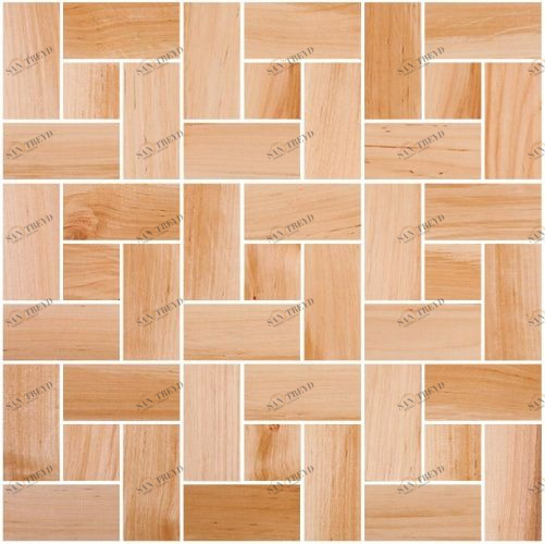 Мозаика и 3D панели из дерева Da Vinci Мозаика Ritmo Giovane 066 Ольха Селект (Гладкая) 324х324 мм 1301100066