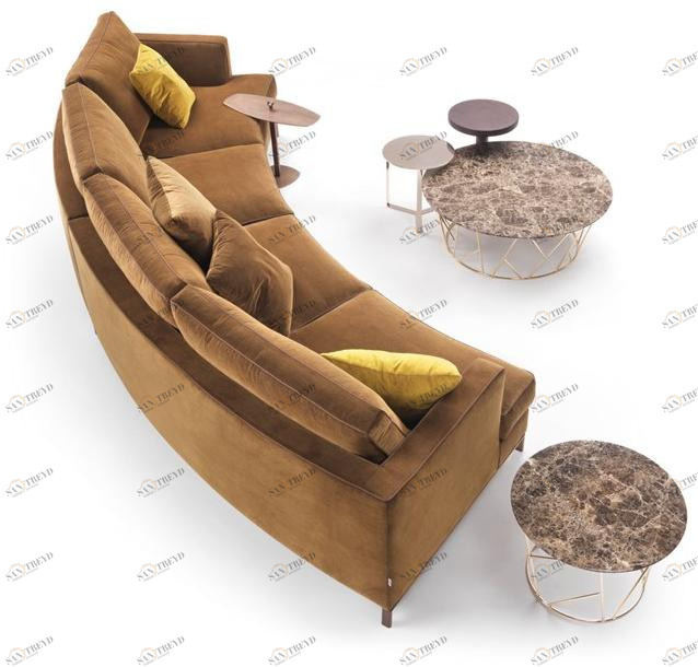 Marelli Изогнутый бархатный диван Loft sun-id-1418248