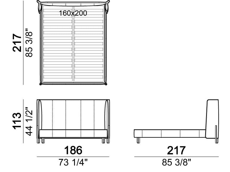Двуспальная кровать с мягким изголовьем Arketipo BIG NIGHT ARCH-00083815 - Вид №9
