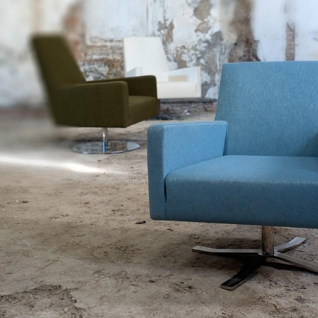 Domingo Salotti 3-х местный диван в современном стиле с обивкой из ткани для контракта Boston sun-id-1441193 - Вид №2