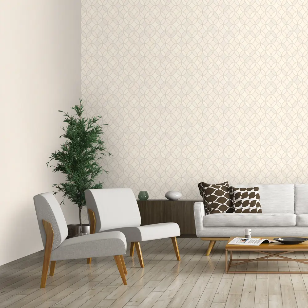 Обои флизелиновые 1,06х10 м цвет бежевый ED3722-3 81961355 STLM-2199120 EURO DECOR Avenue - Вид №4