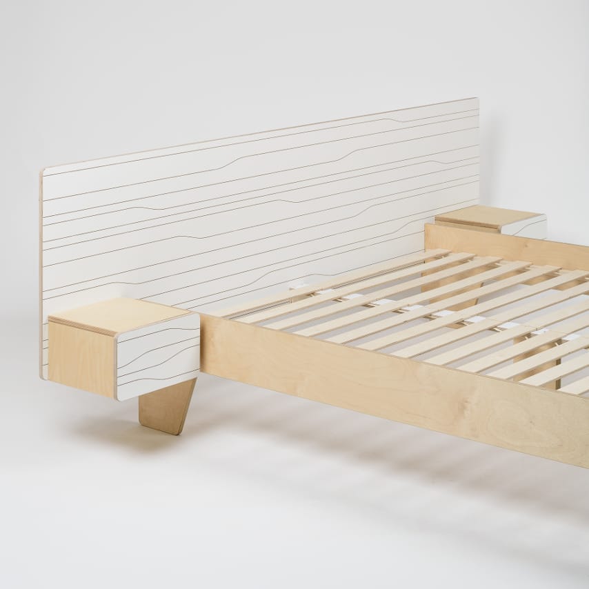 Двуспальная кровать со встроенными тумбочками Radis Muster ARCH-00018476 - Вид №2