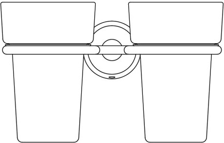 VIZ 007 Держатель с 2-мя стаканами FBS Vizovice - Вид №1