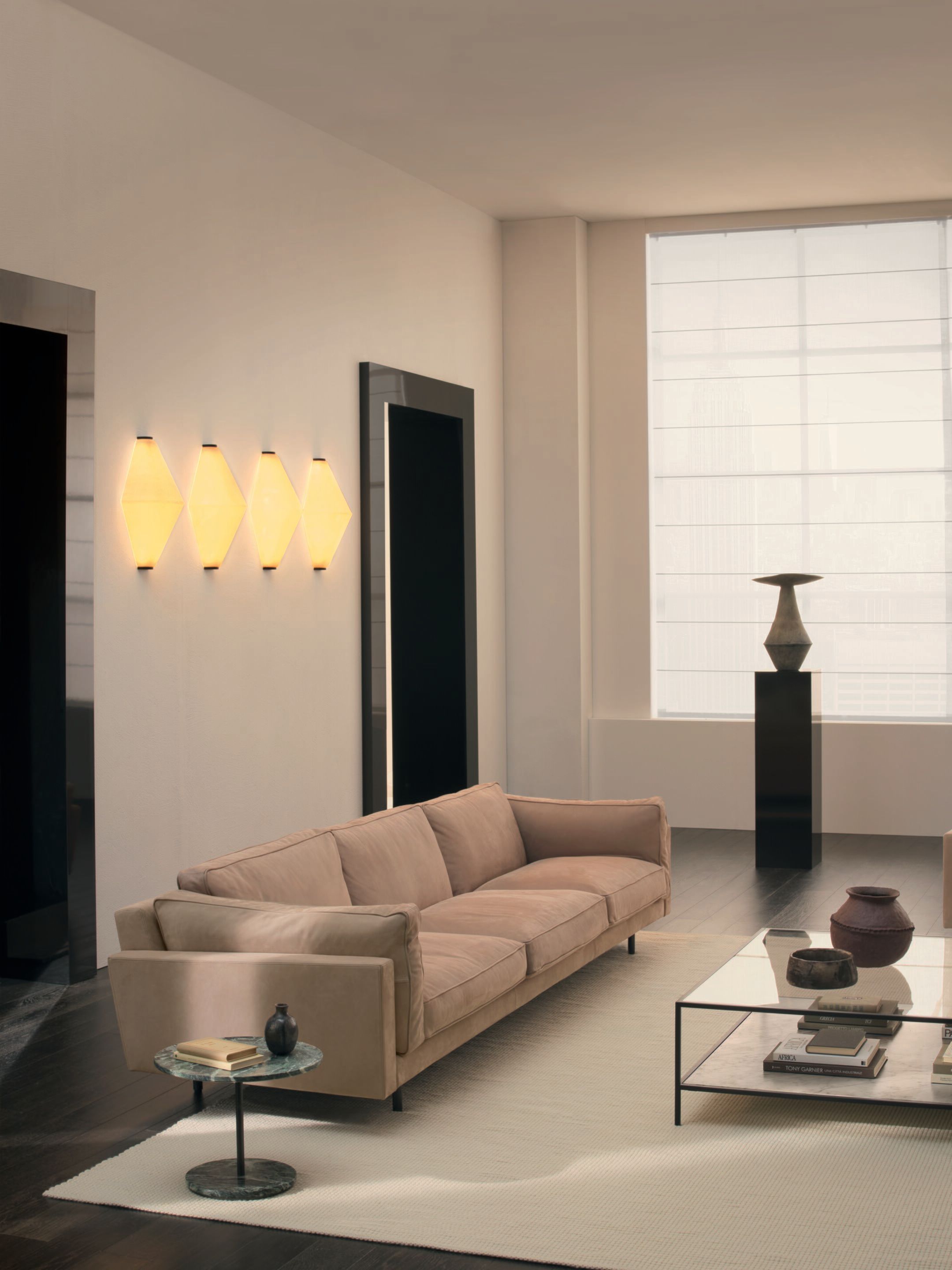 Светодиодный настенный светильник из опалового стекла DE PADOVA Helium ARCH-00041100 - Вид №2