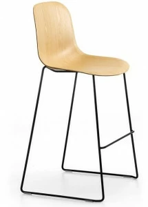 arrmet Табурет из ясеня на санках с подставкой для ног Máni wood