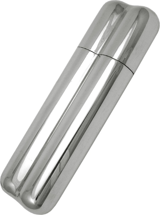 94477 Ari D. Norman Пенал для двух сигар (гладкий) Серебро 925 