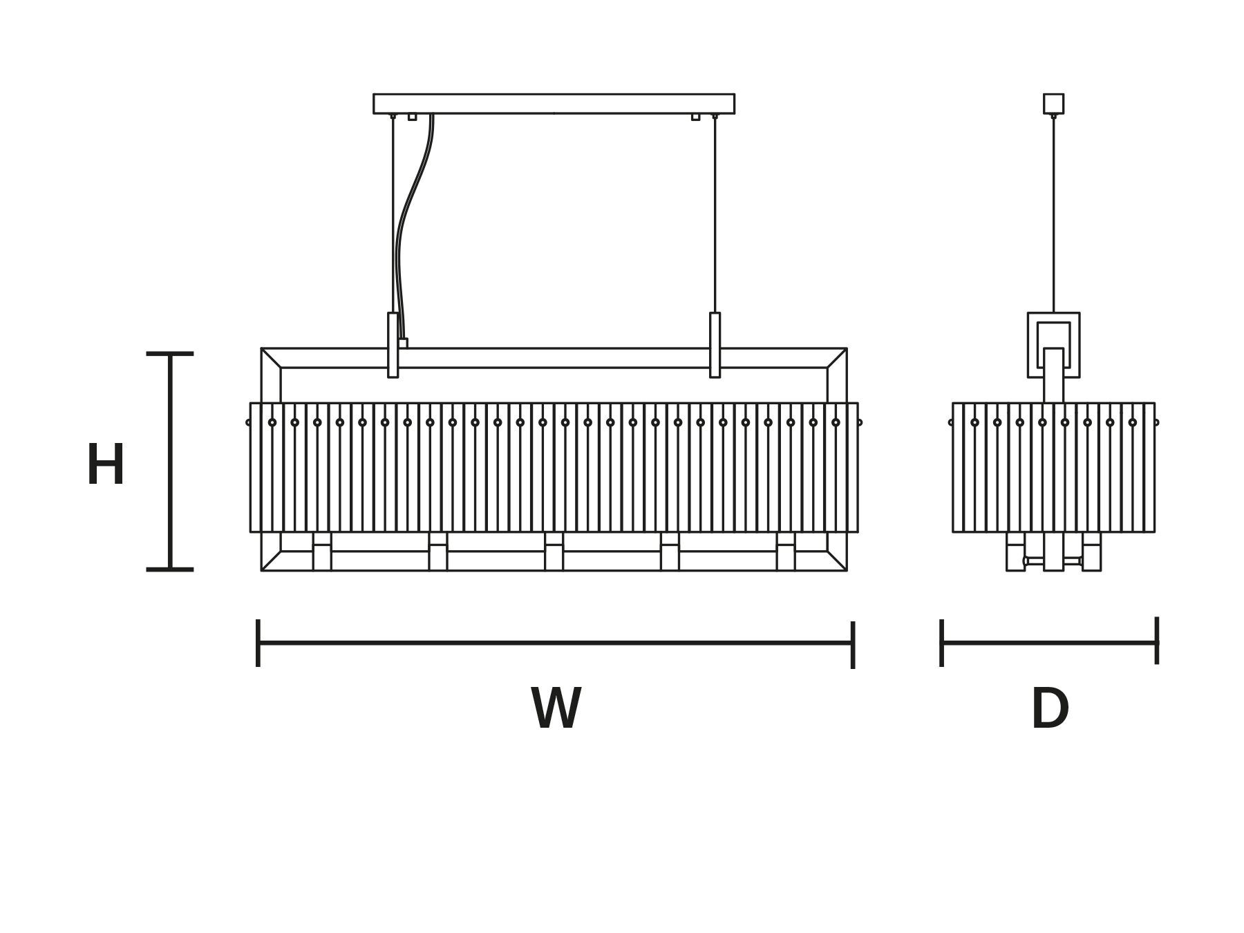 Подвесной светильник из металла и стекла Masiero Crek ARCH-00051277 - Вид №2