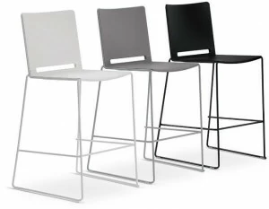 Diemmebi Высокий табурет из полипропилена со спинкой Lafilò