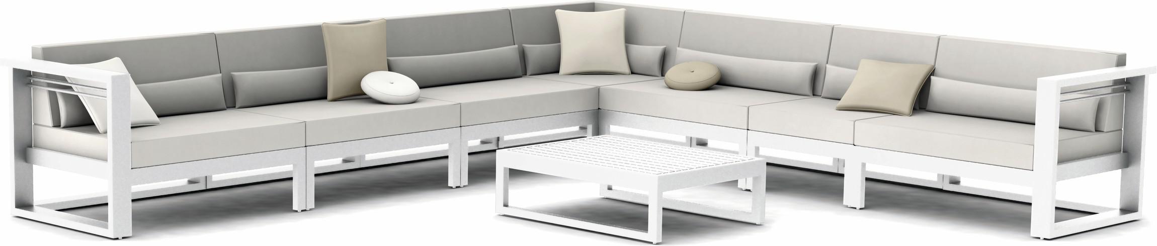 Concept 2 белый текстиль белый Manutti Fuse MNST931