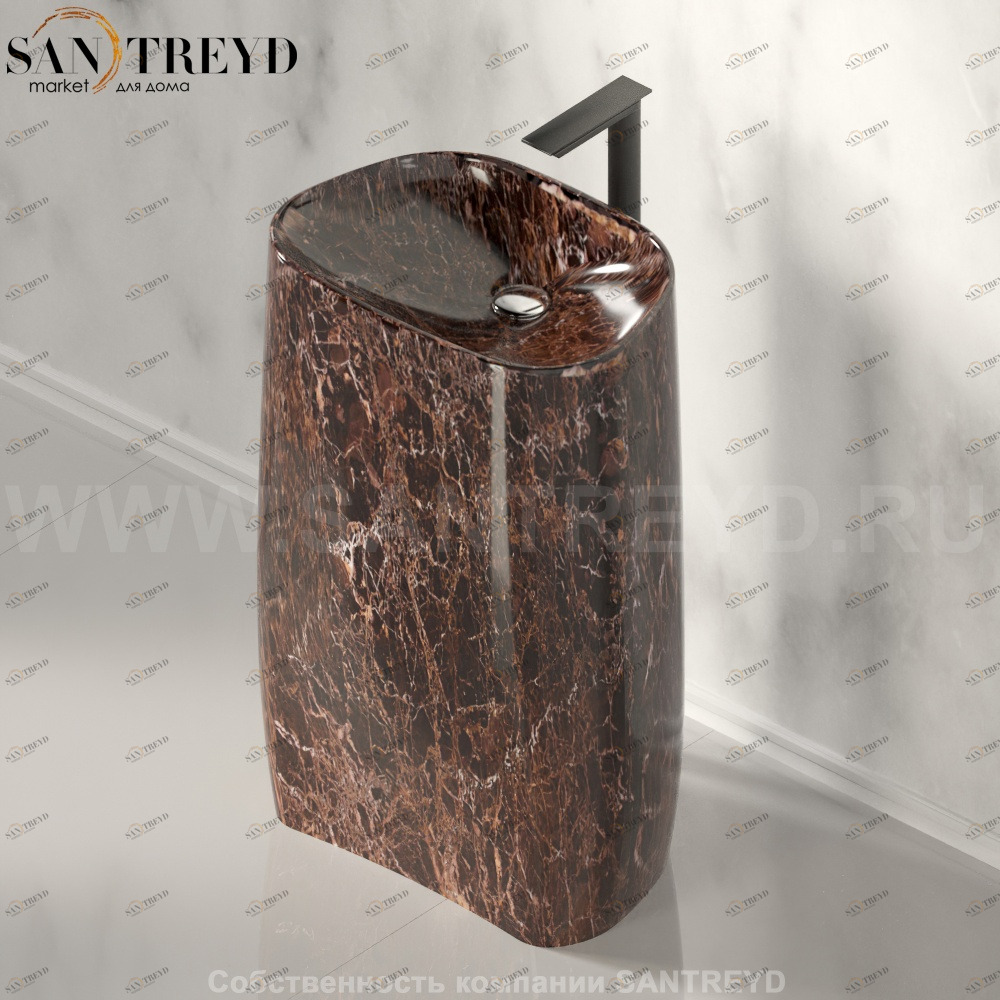 ACER0896FED Напольная раковина стоящая овальная Agape Pear