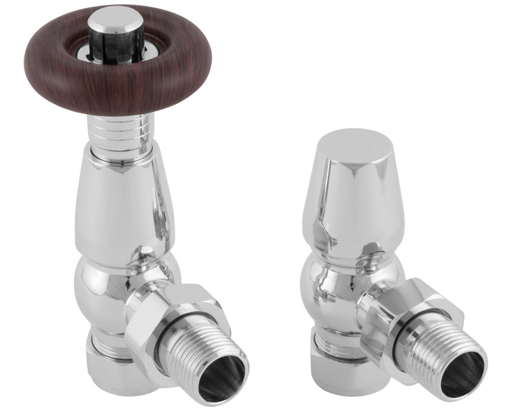 HAN001 Впускной термостатический клапан радиатора Kingsgrove 15 мм (хром) Сarronheating  - Вид №1