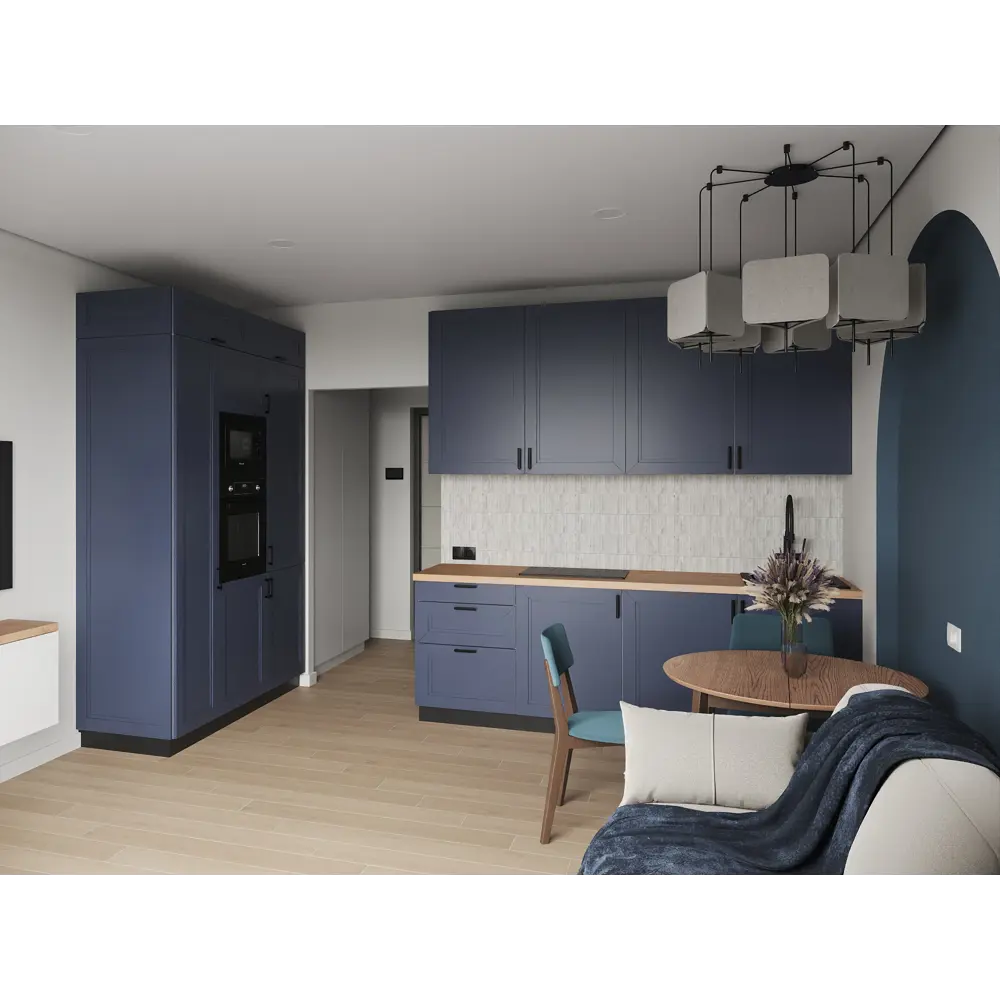 KONSENSA Фасад Котлас: синий матовый для кухни в неоклассике 89409645 STLM-1582812 - Вид №6