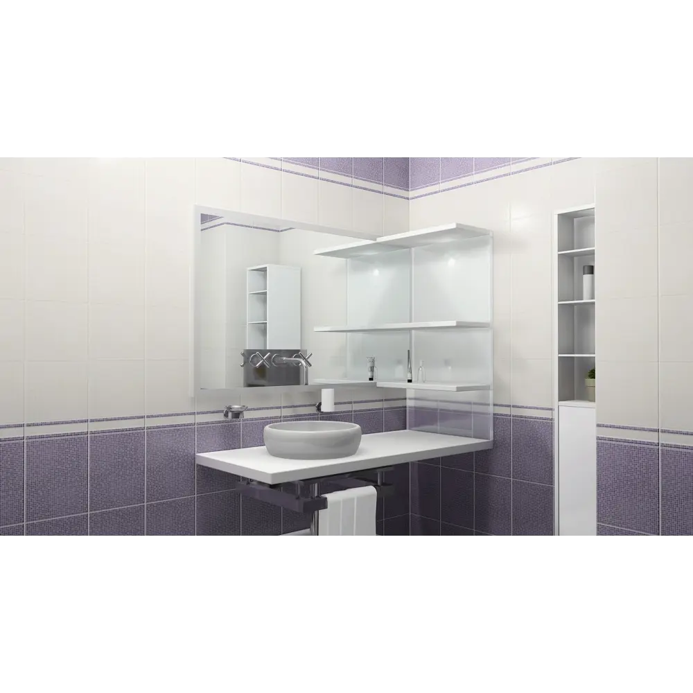 КРОНАПЛАСТ Панель ПВХ «Николь» для влажных помещений 2700×250 мм 82572151 STLM-0030305 - Вид №4