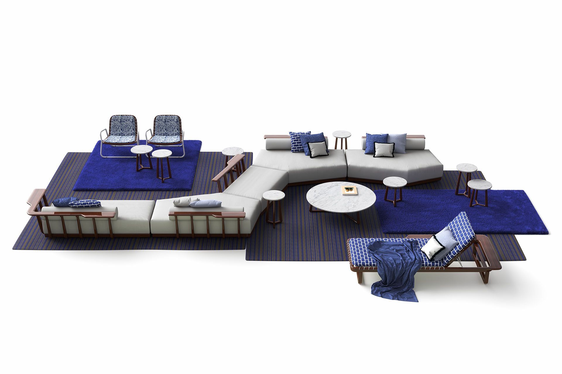 Низкий круглый журнальный столик из каррарского мрамора Exteta Sunset ARCH-00014677 - Вид №2