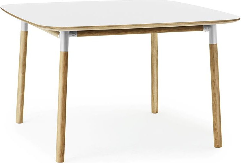 602828 Стол 120 x 120 см Белый / Дуб Норманн Копенгаген Normann Copenhagen Form - Вид №1