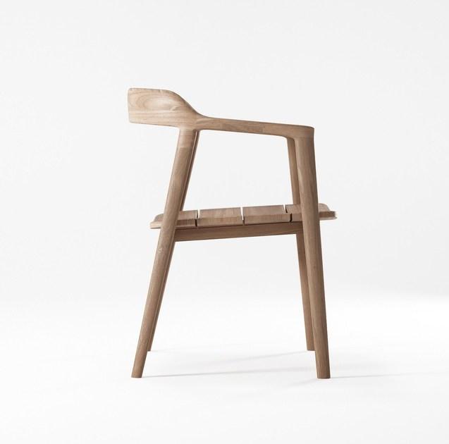 KARPENTER Стул из тика с подлокотниками Grasshopper sun-id-1438897 - Вид №5