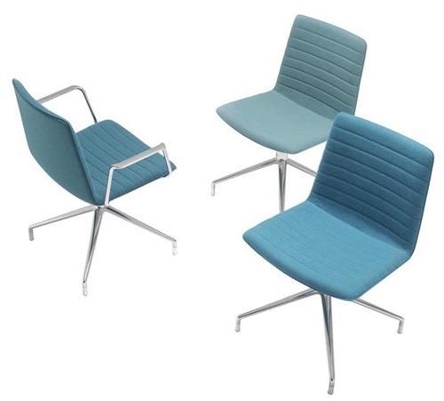 Andreu World Мягкое вращающееся кресло на жердочке Flex corporate Si1639 - Вид №5