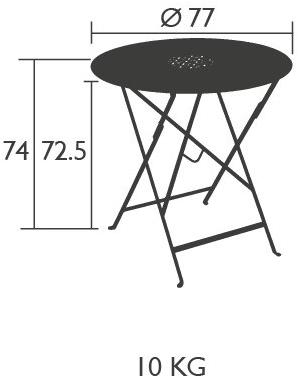 Fermob Садовый стол из стали Lorette 5751 - 5752 - Вид №4