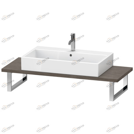 XV106C05151 Консоль для накладных раковин и встраиваемых умывальников, Толщина консоли 30 мм Серии/XViu #XV106C 550 мм Сосна коричневая, декор Duravit