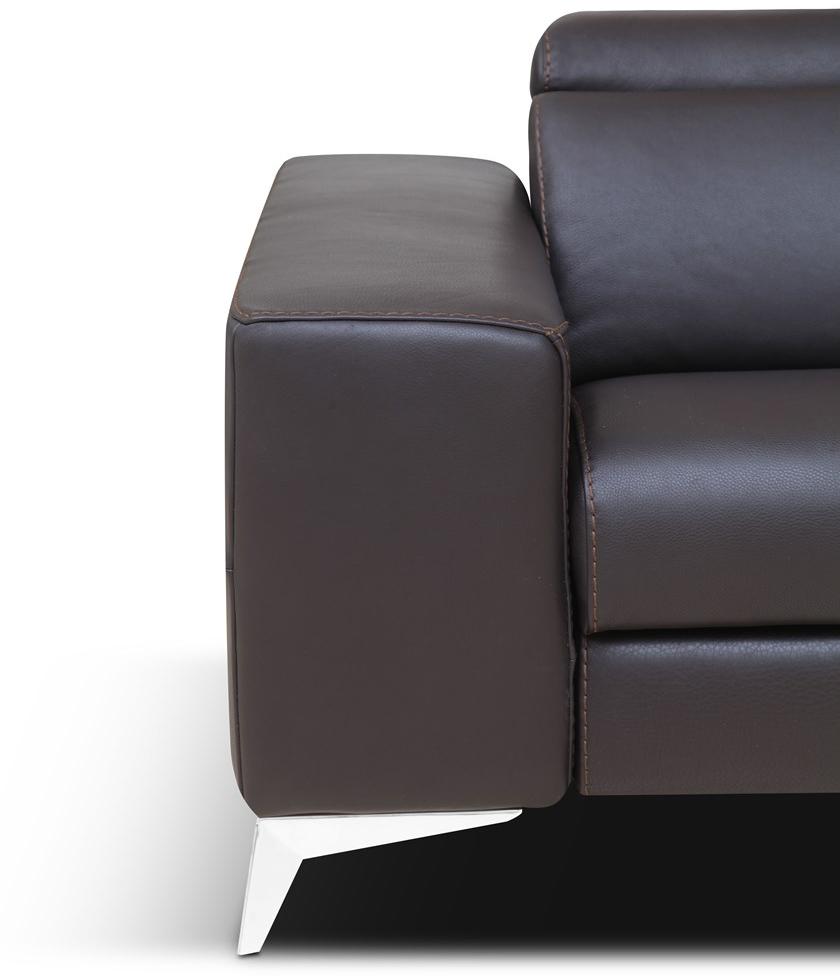 Rossini Sofas Откидной кожаный диван с электроприводом Tessa sun-id-1375985 - Вид №6