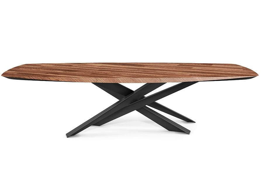Стальной и деревянный бочковый стол Cattelan italia LANCER WOOD ARCH-00090320