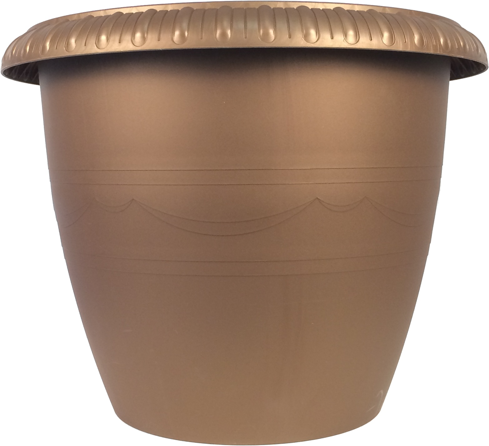 107-7 Горшок цветочный Le Jardin d=45 28.8 Л. Бронза кр Цветочная коллекция 