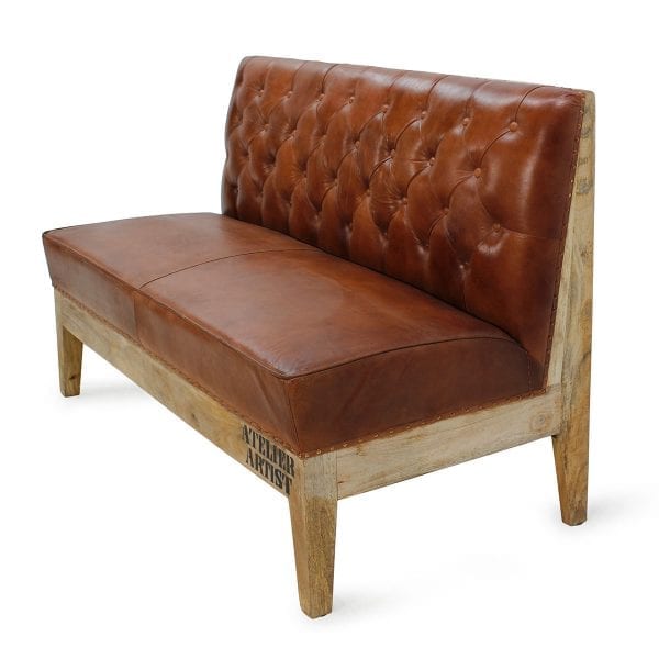 080807 Диван-скамейка кожаный Francisco Segarra Denia Santreyd Dénia - Вид №1