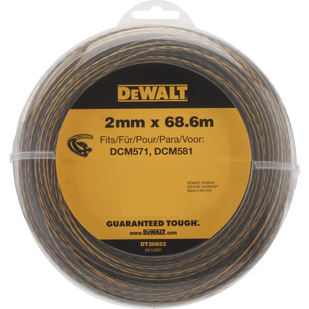 Леска для триммера Dewalt ø2 мм 68.8 м витая 82806796 STLM-2054117  - Вид №1