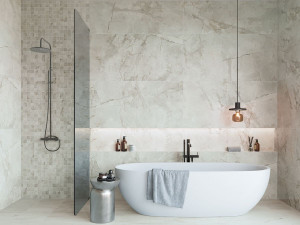 Пол / керамогранит с мраморным эффектом