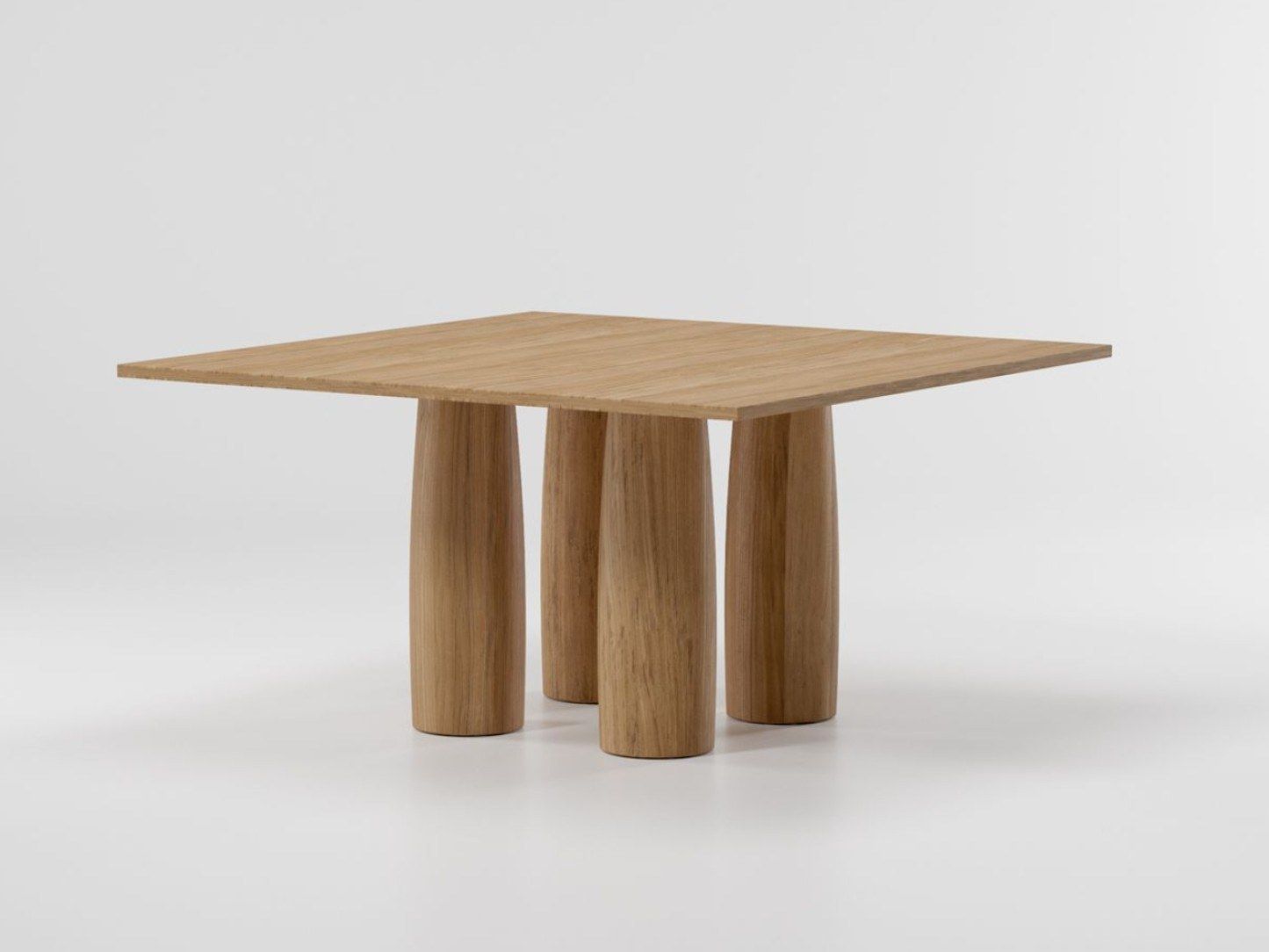 Квадратный обеденный стол из тикового дерева Kettal колоннада ARCH-00102869 - Вид №1