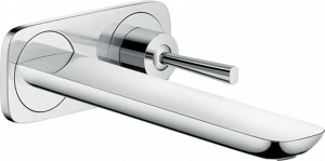 15085000 PuraVida Смеситель для раковины, однорычажный, скрытого монтажа, настенный, с изливом 22,5 см Hansgrohe