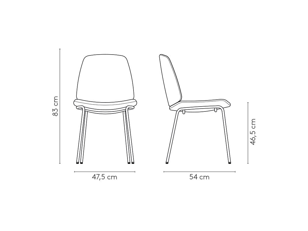 Мягкий стул из ткани MOBLIBERICA Лиссе ARCH-00110265 - Вид №6