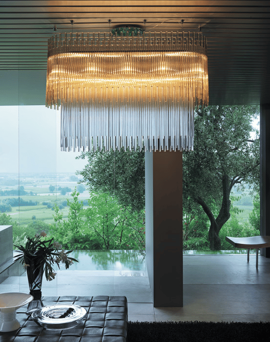 Стеклянный подвесной светильник Vetreria Vistosi тиара ARCH-00145138 - Вид №4