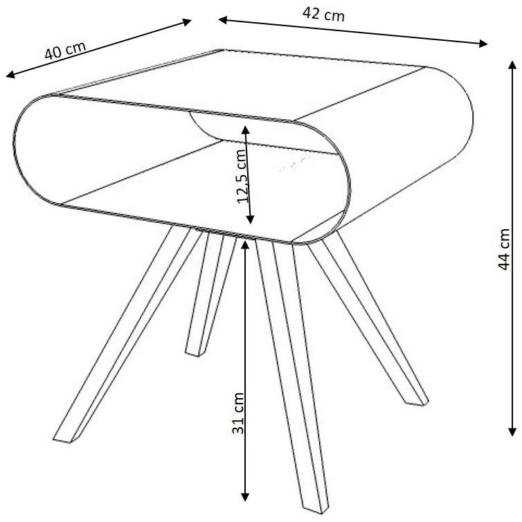 müller möbelfabrikation Сервисный столик с вещевым ящиком  Lo12  - Вид №3